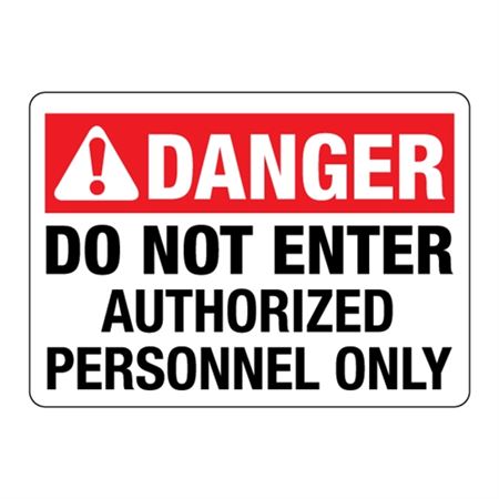 ANSI Do Not Enter Authorized Personnel Only